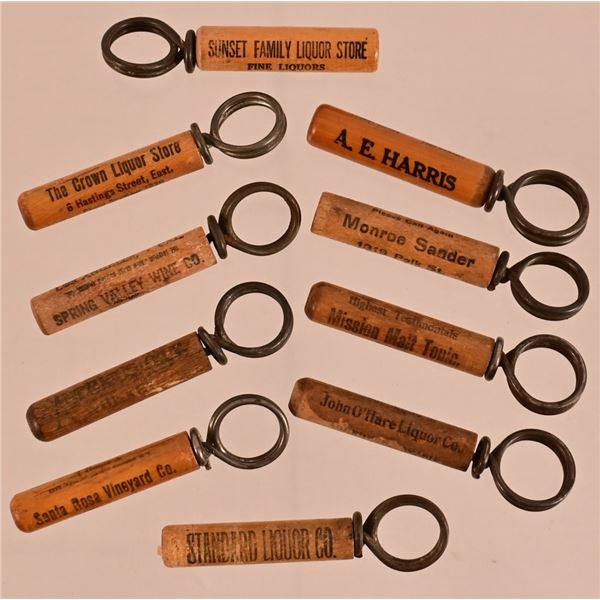 Wire and Wood Style Advertisement Cork Screws