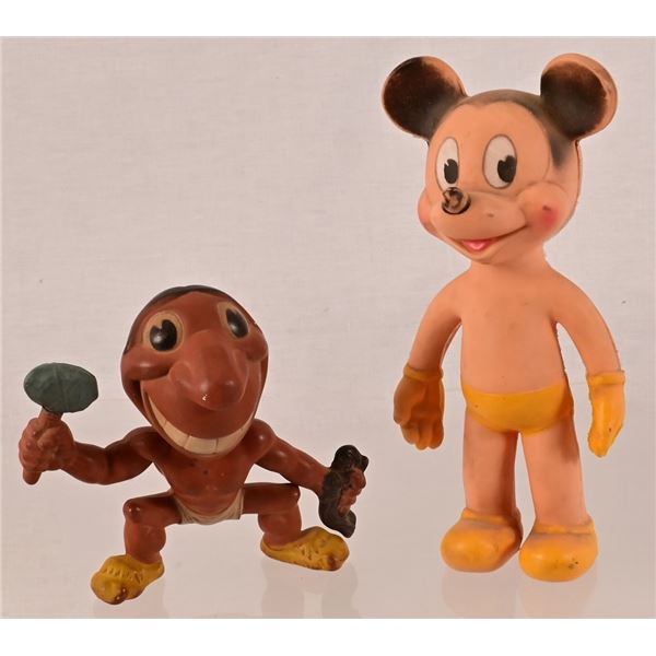 Mickey Mouse and Chief Pontiac Squeeze Toys