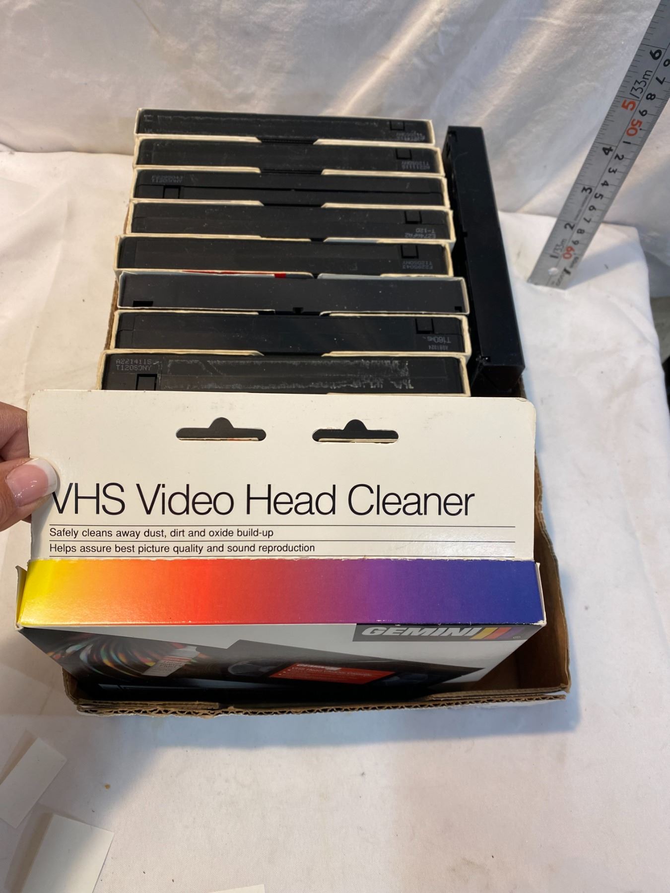 VHS Head cleaner and vhs tapes