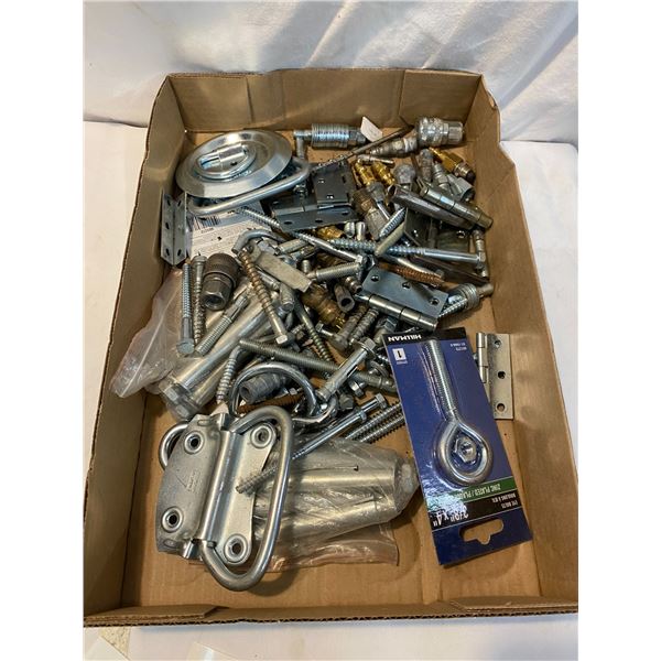 Assorted hinges and hardware