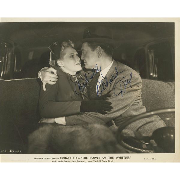 Richard Dix signed photo