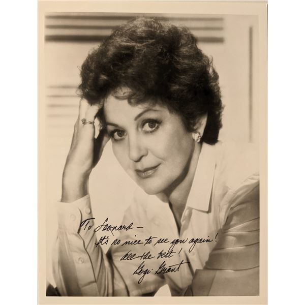 Gogi Grant signed photo