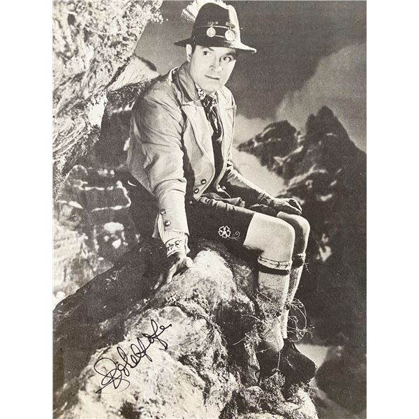 Bob Hope signed magazine page