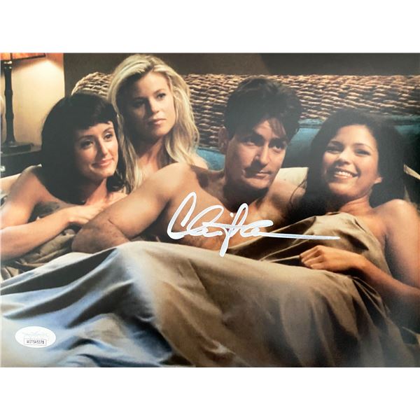 Charlie Sheen signed photo