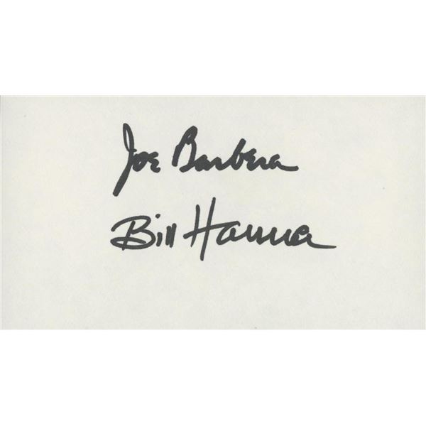 William Hanna / Joseph Barbera signature cut