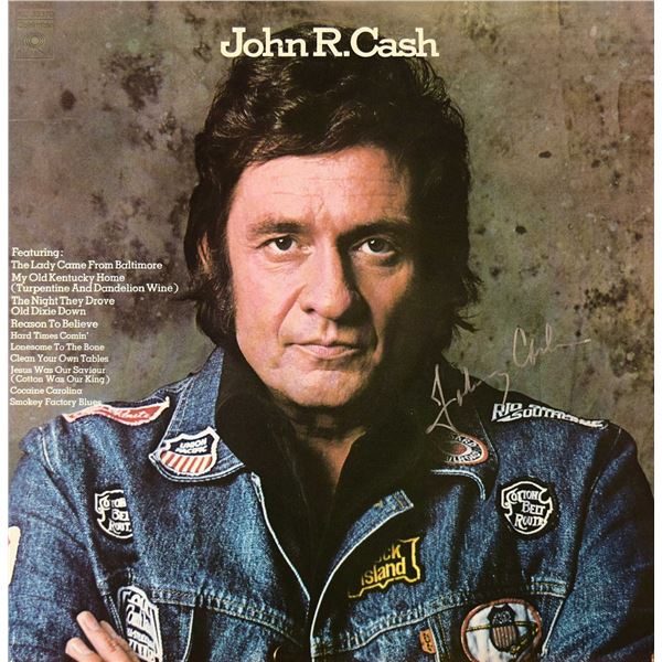 Johnny Cash John R. Cash signed album