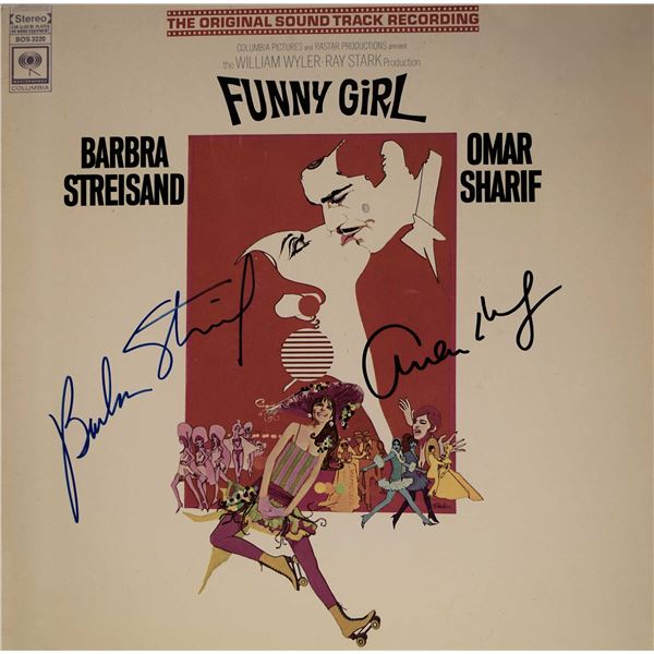 Funny Girl Barbra Streisand & Omar Sharif signed soundtrack