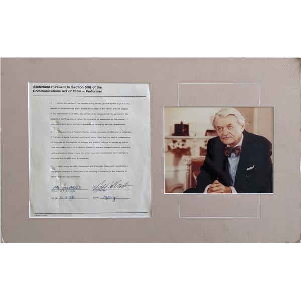 Hal Holbrook signed Communications Act of 1934