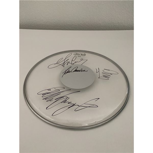 The Young Rascals signed drum head