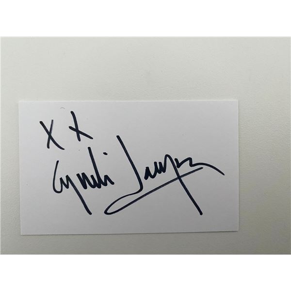 Cyndi Lauper Original Signature