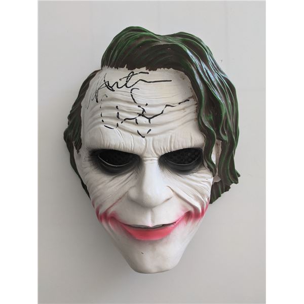 Heath Ledger Signed Ceramic Joker Mask