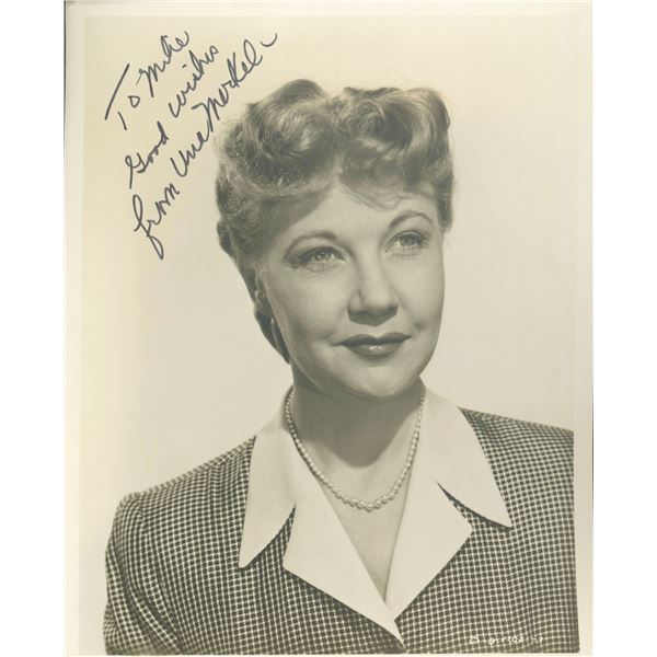 Una Merkel signed photo