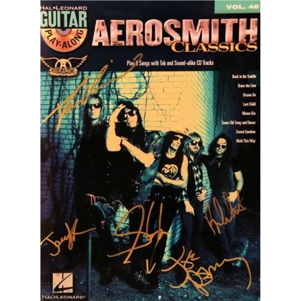 Aerosmith signed music book
