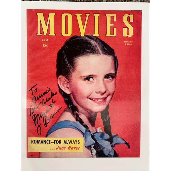 Margaret O'Brien signed photo