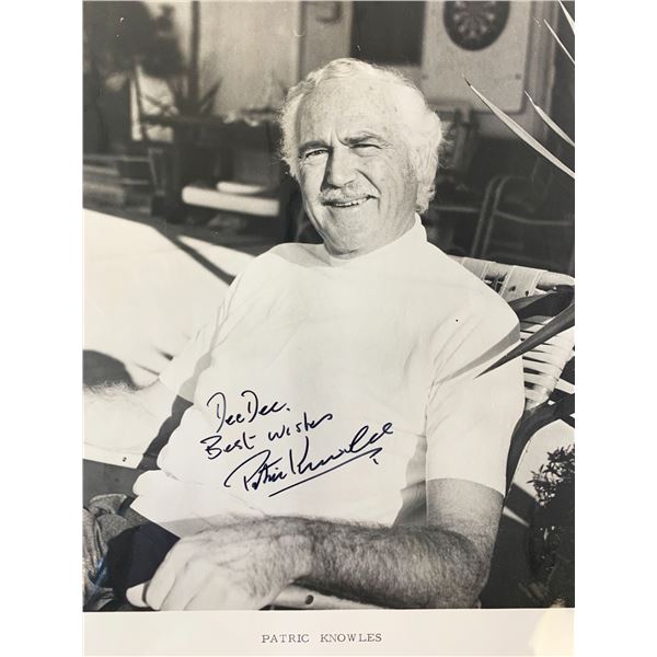 Patric Knowles signed photo