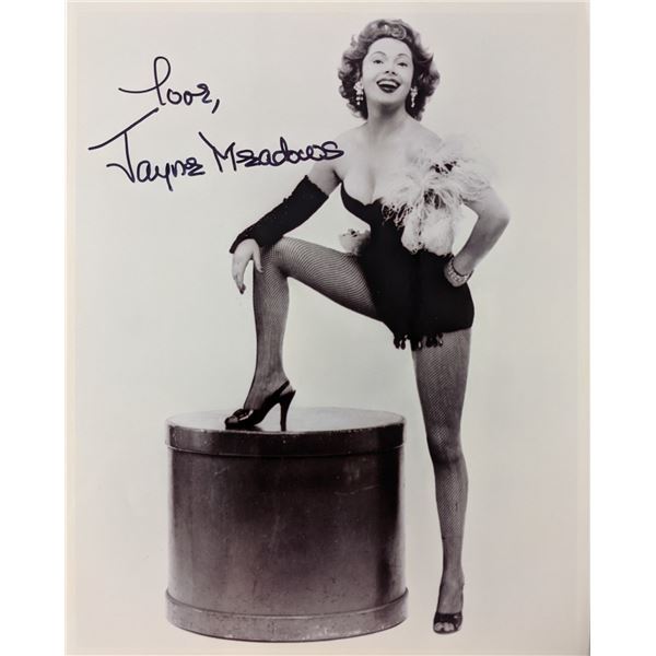 Jayne Meadows signed photo