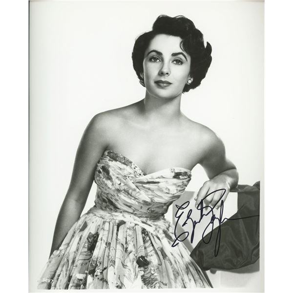Elizabeth Taylor signed photo