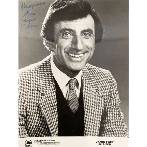 M.A.S.H.Jamie Farr signed photo