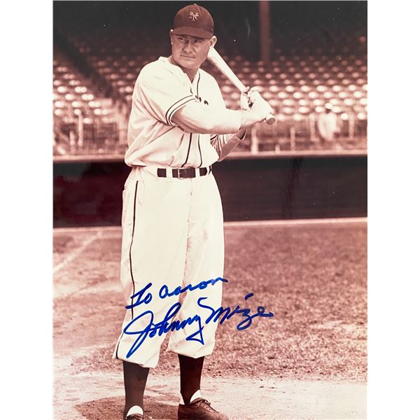Johnny Mize signed photo