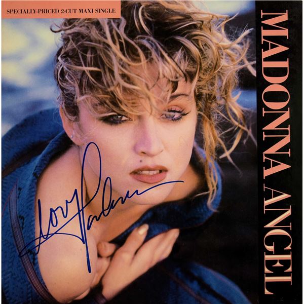 Madonna signed Like A Virgin single album