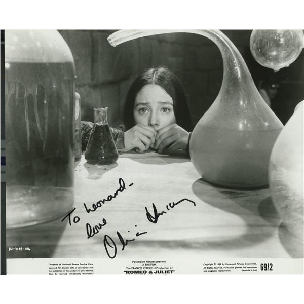 Romeo and Juliet Olivia Hussey signed movie photo