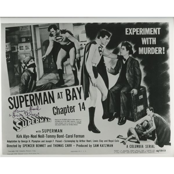 Superman Tommy Bond / Jimmy signed photo