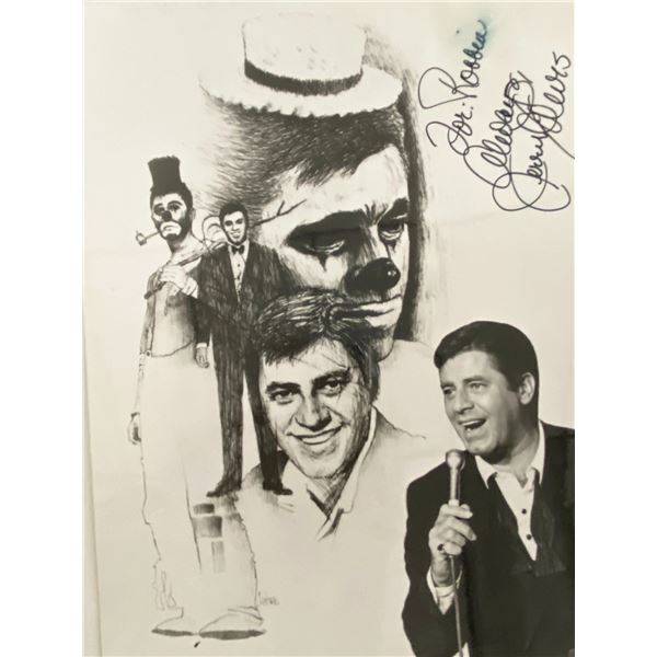 Jerry Lewis signed photo