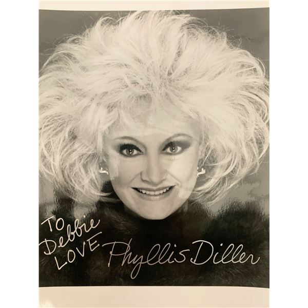 Phyllis Diller signed photo