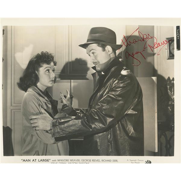 Superman George Reeves signed photo