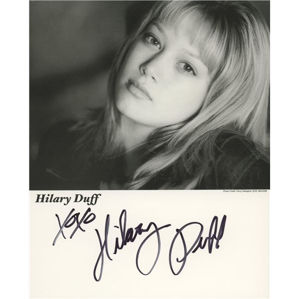 Hilary Duff signed photo
