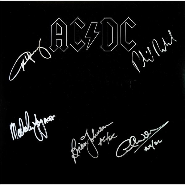 AC/DC Back in Black signed album