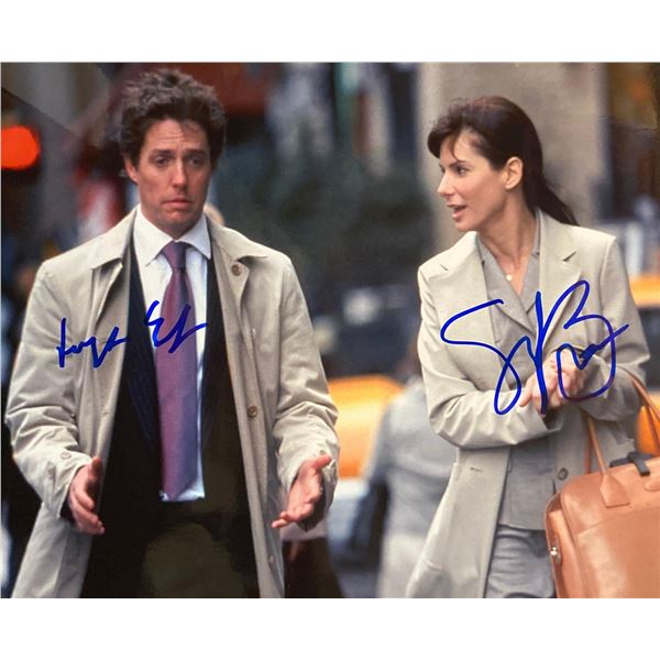 Two Weeks Notice Hugh Grant and Sandra Bullock signed movie photo