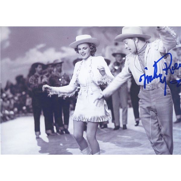 Mickey Rooney signed photo