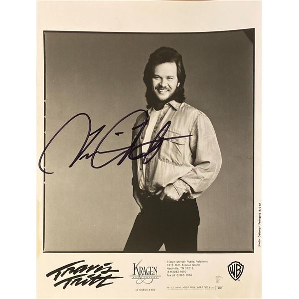 Travis Tritt signed photo