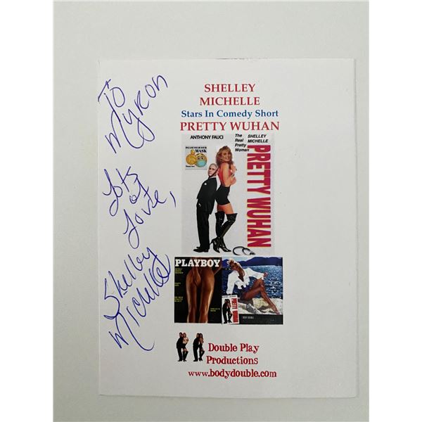 Shelley Michelle signed card