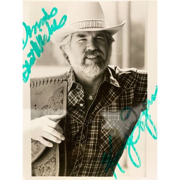 Kenny Rogers signed photo