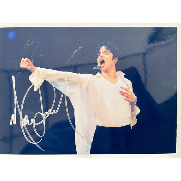 Michael Jackson signed photo