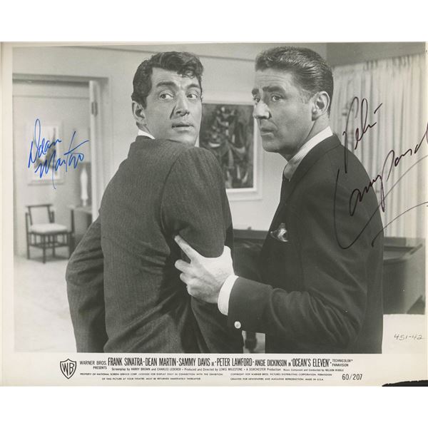 Dean Martin/ Peter Lawford Ocean's Eleven signed photo