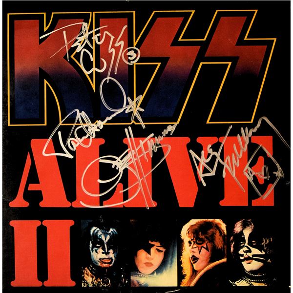 Kiss signed Alive II album