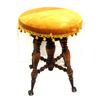 Image 1 : Claw Foot, Glass Ball Wooden Piano Stool
