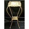 Image 1 : Bowed Leg Metal Plant Stand