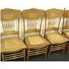 Image 1 : Set of 3 Cane Seat Pressed Back Chairs