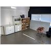 Image 1 : Contents of office including office furniture - desks/ chairs/ bookshelf/ filing cabinets/ bar fridg