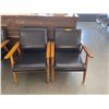 Image 1 : Pair of client leather chairs