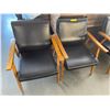 Image 1 : Pair of client leather chairs