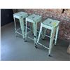 Image 1 : Group of 3 metal barstools