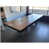 Image 1 : Heavy wood table - approx. 144in x 49in x 5in