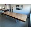 Image 2 : Heavy wood table - approx. 144in x 49in x 5in