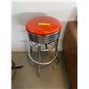 Image 2 : Chrome + Red bar stool - 30in height