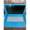 Image 3 : Group of 3 HP blue laptops (missing power cables)